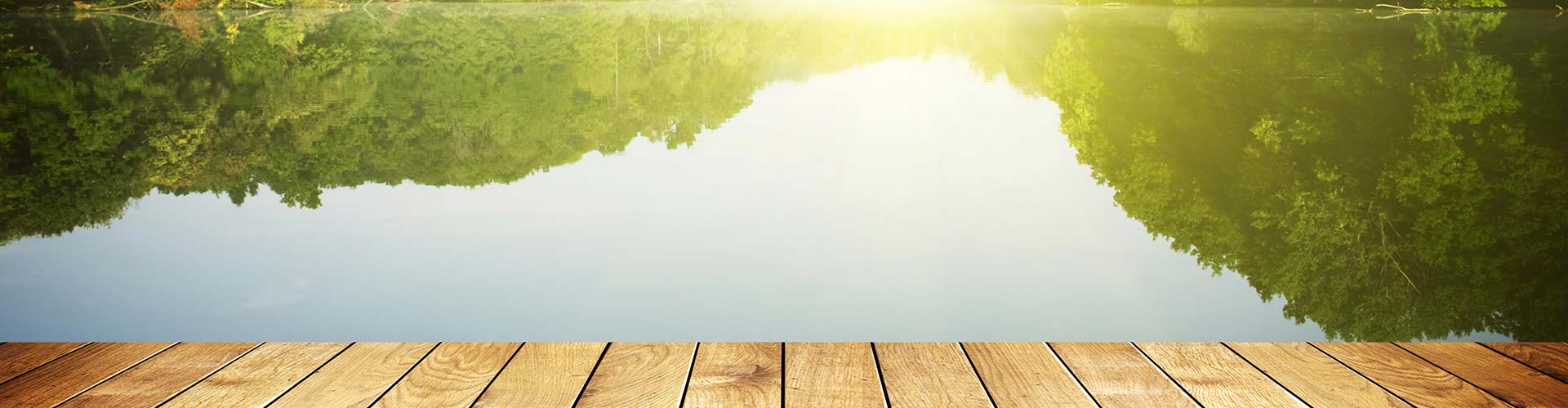 Dock over a North Georgia fishing lake