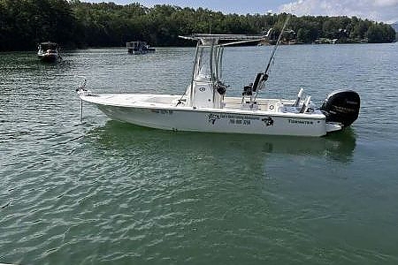  Side view of Tidewater boat.